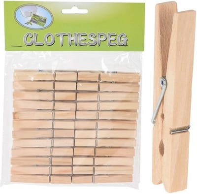 Houten Wasknijpers 24 stuks - wasknijper - hout -houten wasknijpers
