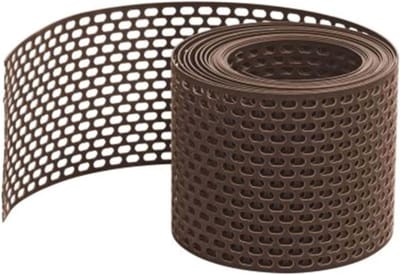 Ventilatierooster - Dakgootrooster - Gevel Beschermen - Corrosiebestendig PVC - 5 meter - Bruin