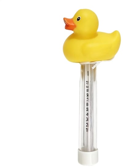 Zwembadthermometer Eend - Drijvend Meetinstrument - Water Temperatuur - Leuk Eendendesign - 22 cm Lengte - Geel
