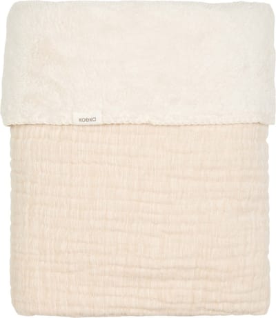Koeka wiegdeken teddy Rivoli warm white 75x100