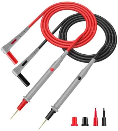 Siliconen Meetleidingen voor Multimeters - 48 Inch, 1000V CAT III & 600V CAT IV, 20A