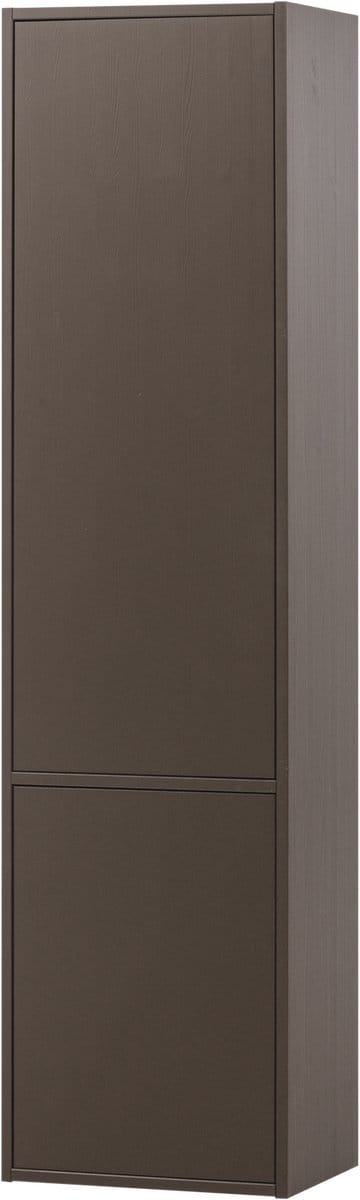 WOOOD Meggy Smalle Opbergkast - Grenen hout - Middenbruin - 215x55x40