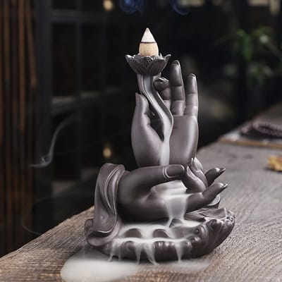 Dailygoods- Wierookhouder Waterval - Keramisch - Terugstromende Wierookbrander - Decoratie - Slaapkamer - Meditatieruimte - Creatief welzijn