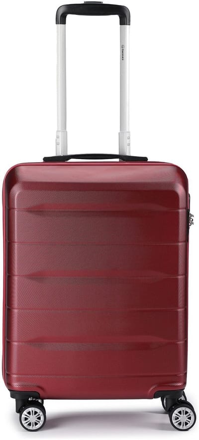 Benzi 5583 4 wielen Cabinewagen 55 cm - Harde bagage - TSA slot - granatrot