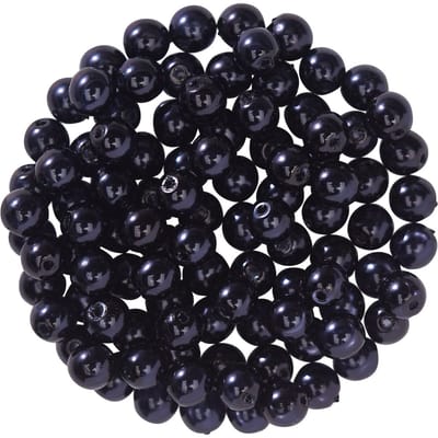Glasparels, Ø 4 mm, 100 stuks - Zwart