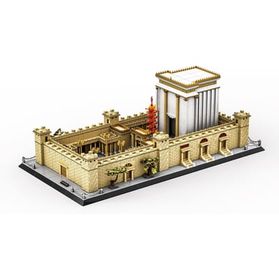 3233 STUKS Jeruzalem Tempel Bouwstenen Architectuur MOC Educatief Speelgoed voor Kinderen Creatieve Bouwstenen Cadeaus beige