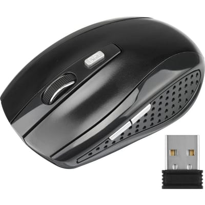 2.4G draadloze muis, gamingmuis, stille muis, ergonomische muis, 6 knoppen, 1600 DPI optische kantoormuis voor desktop-pc en laptop