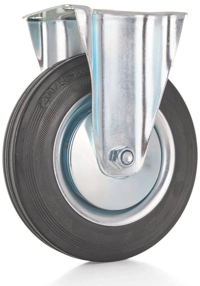 GEKO Vast zwenkwiel - 200 mm - 200 kg draagvermogen - Staal en rubber