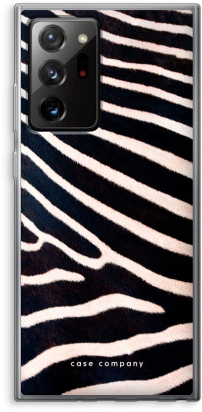 Case Company® - Hoesje geschikt voor Samsung Galaxy Note 20 Ultra hoesje - Zebra - Soft Cover Telefoonhoesje - Bescherming aan alle Kanten en Schermrand