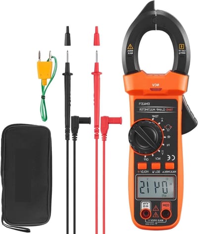 Digitale Stroomtang - Multimeter Tester - Elektrische Metingen - Contactloze NCV - 600A 4000 Counts - Zwart