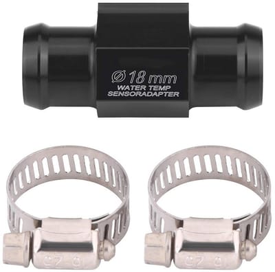 Watertemperatuur Temperatuursensor Adapter voor Motorfietsen - Aluminium Verbindingspijp 18mm