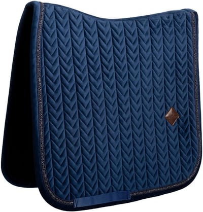 Kentucky Horsewear - Zadeldoek velvet mini Pearls dressuur navy