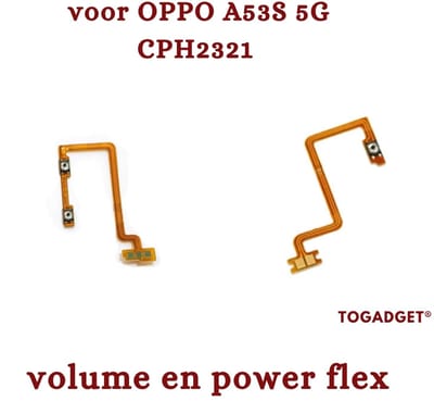 Volume- en Power Flex Kabel voor Oppo A53S 5G – Vervangingsonderdeel