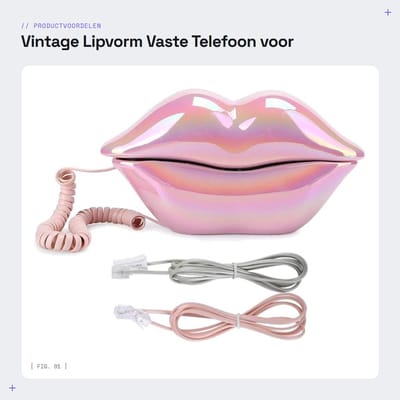 Dailygoods- Vaste Telefoon Uniek Ontwerp - Retro Telefoon - Draagbare Telefoon - Vintage Telefoon - Grappige Telefoon - Decoratieve Telefoon