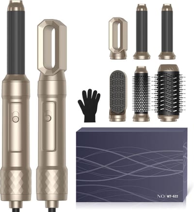 6-in-1 Warmeluchtborstelset voor Haarstyling