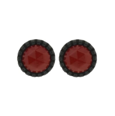 Behave - Oorstekers - Rond 1,3 cm - donker rood