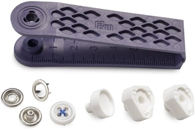 Jersey drukkn. knoop afb. 12 mm blauw - Prym