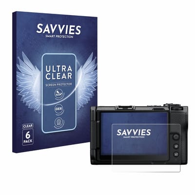 Savvies - Screenprotector voor Nikon ZR - Folie Beschermfolie transparant 6 Stuks