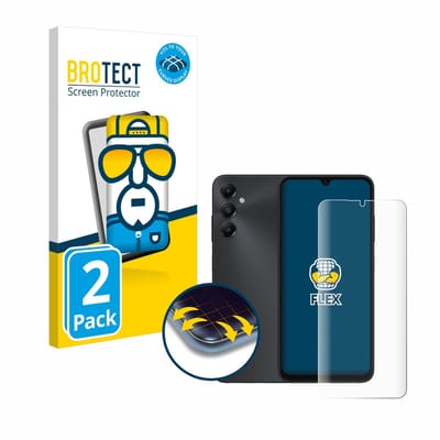 BROTECT - Screenprotector voor Samsung Galaxy A05s - Folie Beschermfolie transparant volledig dekking - 2 Stuks
