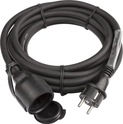 Hilec Verlengsnoer voor buiten en binnen met Randaarde (NL) - Waterdichte Verlengkabel 2.5mm² - 5m