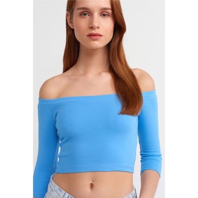 Dames Off-shoulder Crop Blouse
