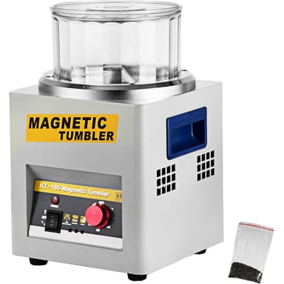 KT-185 Magnetische Polijstmachine 180mm Sieraden Polijstmachine en Afwerkmachine voor Polijsten met Instelbare Richting en Tijd voor Sieraden