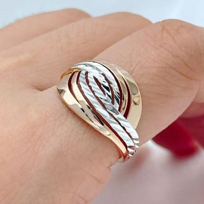 Mode Etnische Bruid Glanzende Ringen Voor Vrouwen Ongewoon Creatief Holle Ruit Rose Goud Kleur Dagelijkse Vintage Sieraden 10 brown