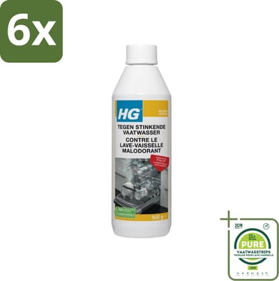 HG Stinkende Vaatwasser 500 gr - Voordeelverpakking - 6 stuks - Vaatwasser reiniging - Vaatwasser geur