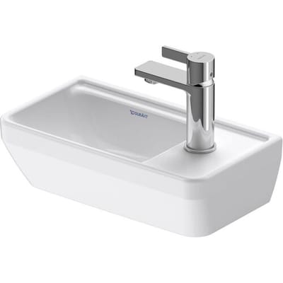 Duravit D-Neo wash hand basin 40 cm, with 1 tap hole right, without overflow 0739400041
