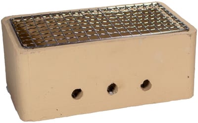 Tafel BBQ beige rechthoekig 25 x 15 x 10 cm