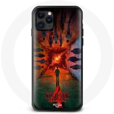 Hoesje voor Iphone 12 Stranger Things Seizoen 4 Poster Bemanningen van de nieuwe theorie