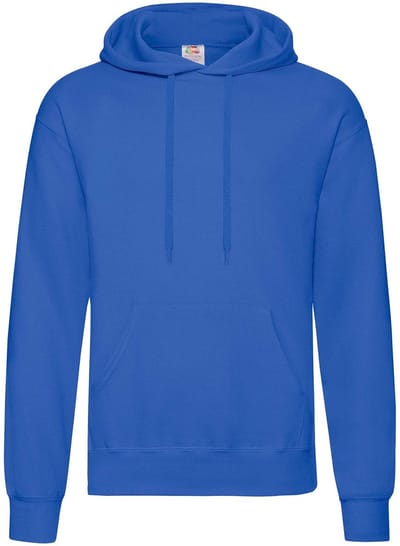 Sweatshirt Fruit Of The Loom Classic Hooded Adult Royal - S