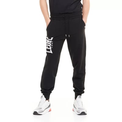 Leone Big Logo Jogginghose Black/White-XXL