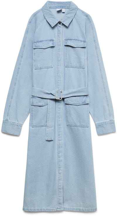 Vero Moda Denim jurk VMLINEA Lange jurk