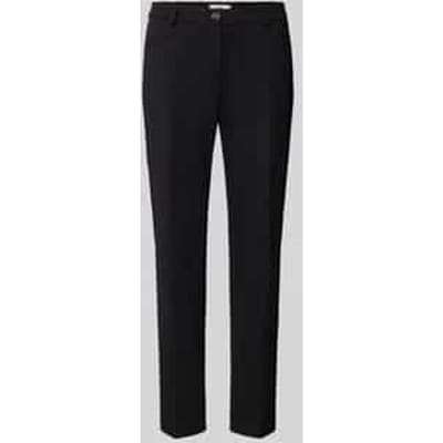 Broek met elastische band en persplooien, model 'MARON'