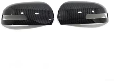 Dailygoody - Aangepaste Fit Achteruitkijkspiegel Cover Trim Shell - Carbon Fiber Stijl - Geschikt voor Mitsubishi Outlander 2013-2020 - Eenvoudige ins