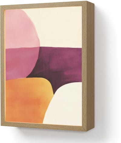 Wandlamp 30x40 cm - Oplaadbaar - Vormen - Abstract - Kleurrijk - Wandlampen binnen woonkamer - Slaapkamer lamp - Decoratieve nachtlamp - Vloerlamp draadloos