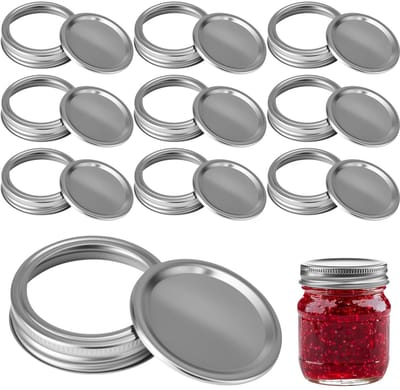 Dailygoods- Inmaakdeksel 86 Mm - Schroefdeksels - Potdeksel - Deksels Voor Jampotten - Deksels Voor Potten - Hoogwaardig Materiaal