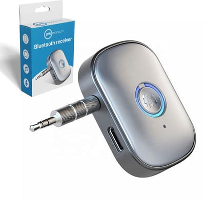 Bluetooth Receiver - Bluetooth 5.4 - Universeel via 3.5MM AUX - Bluetooth Ontvanger - Handsfree Bellen & Muziek - Audio Receiver - Voor Auto - Zilver