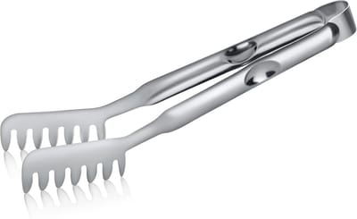 Daity 1 stuks roestvrijstalen pastatang - Dik - multifunctioneel keukengereedschap voor grillen - serveren en koken - ideaal voor kamperen - strand en feesten - keukenbenodigdheden | Glad metalen oppervlak | Duurzaam keukengereedschap