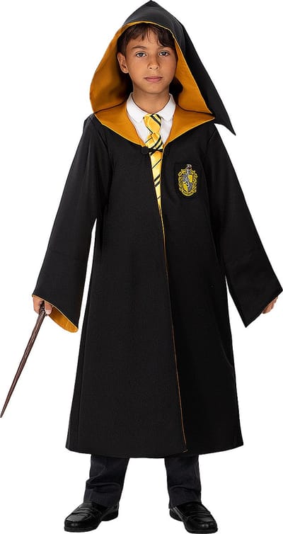 FUNIDELIA Replica Hufflepuff Badjas Voor Diamond Edition - Maat: 97 - 104 cm
