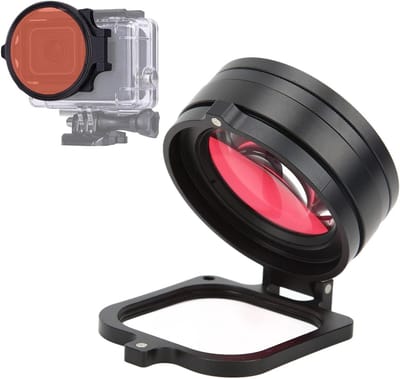 16X Macro Lens Filter Kit - 58mm HD Rode en Paarse Filters voor Onderwaterfotografie, Duiken en Sportcamera's