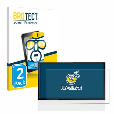 BROTECT - Screenprotector voor Kenwood DMX 7722DABS - Folie Beschermfolie transparant 2 Stuks