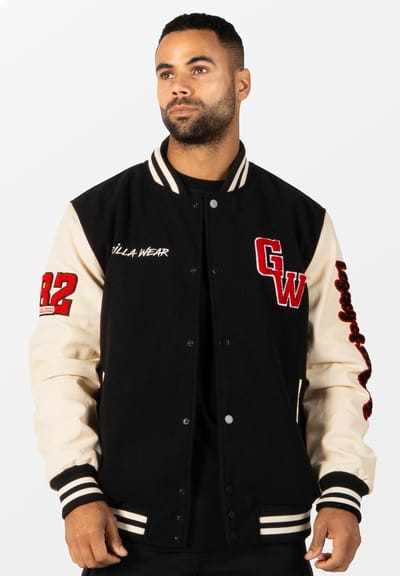 Gorilla Wear Saint Louis Varsity Jacket - Zwart - L