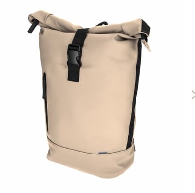 NORLÄNDER Dull PU Rol Rugtas Eco Lining – Taupe – 20L – 16 inch Laptopvak