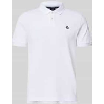 regular fit poloshirt met labelstitching