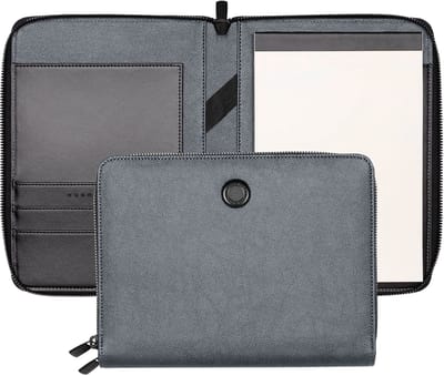 HUGO BOSS Schrijfmappen Gleam Writing Set Grey / Gun Grijs