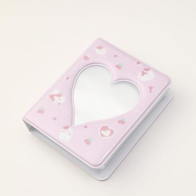 Album Po Rose Mignon Tigre Chat Ours Album de Collection Creux 3 Pouces Cœur Relieur de Cartes Kpop Album de Rangement pour Cartes Po d'Idole