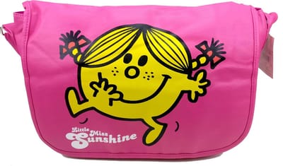 Little Miss Sunshine Mr.Men Omhang Schoudertas met flap Roze School Tas Roze
