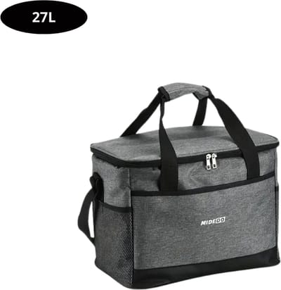 Livano Koeltas - Koelbox - Koelelementen - Coolbox - Auto - Lunchtas - Strand - Grijs 27L